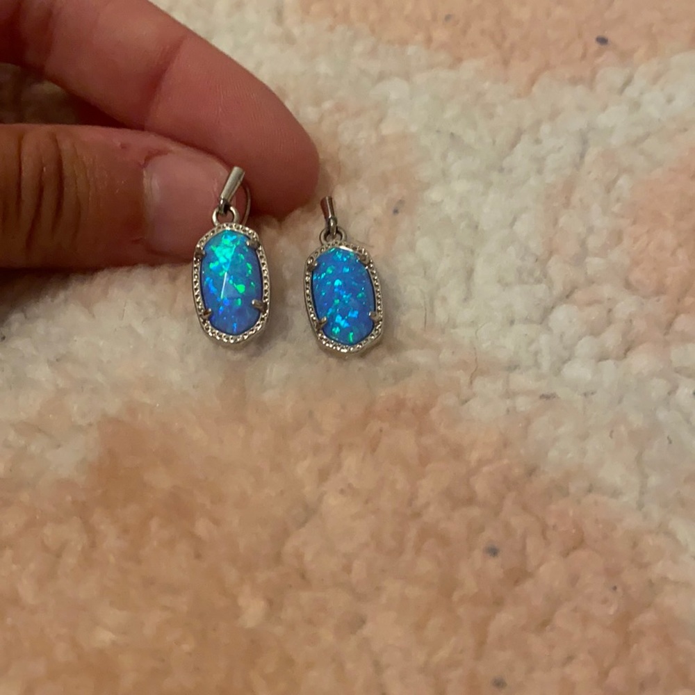 Blue Kendra Scott Drop Earrings